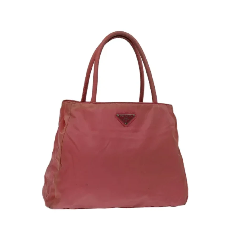 Prada Vintage Pre-owned Nylon handbags Pink Dames