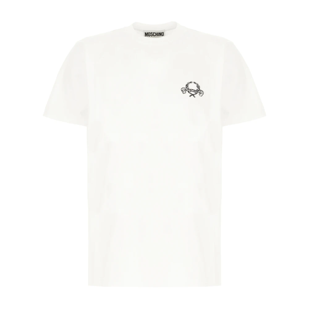 Moschino Casual Katoenen T-Shirt voor Mannen White Heren