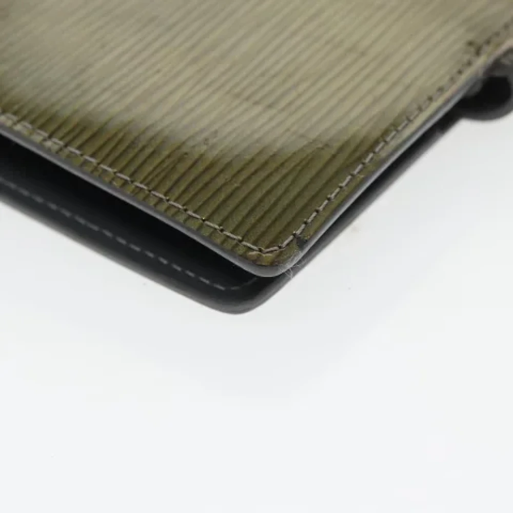 Louis Vuitton Vintage Pre-owned Leather home-office Green Dames