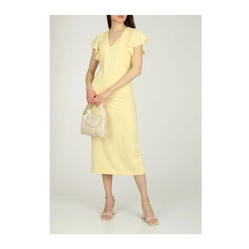 PATRIZIA PEPE Midi Dresses Yellow Dames