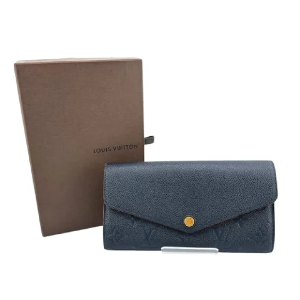 Louis Vuitton Vintage Pre-owned Fabric wallets Blue Dames