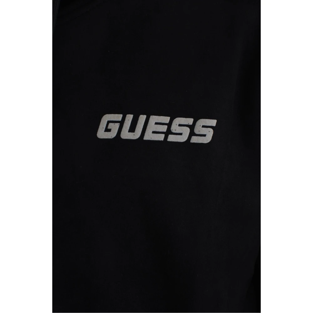 Guess Neopreen Suède Hoodie Black Heren