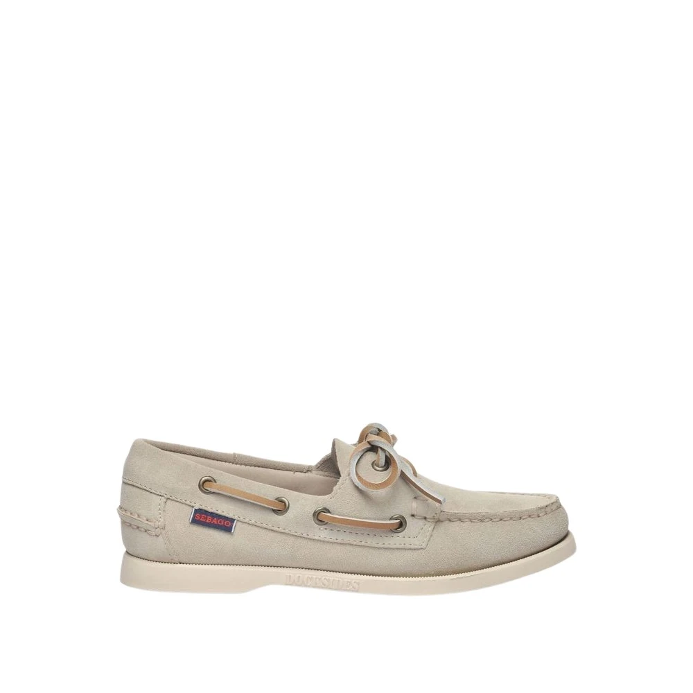 Sebago Women's Beige Boat Shoes, 7 Uk, Portland Flesh Out