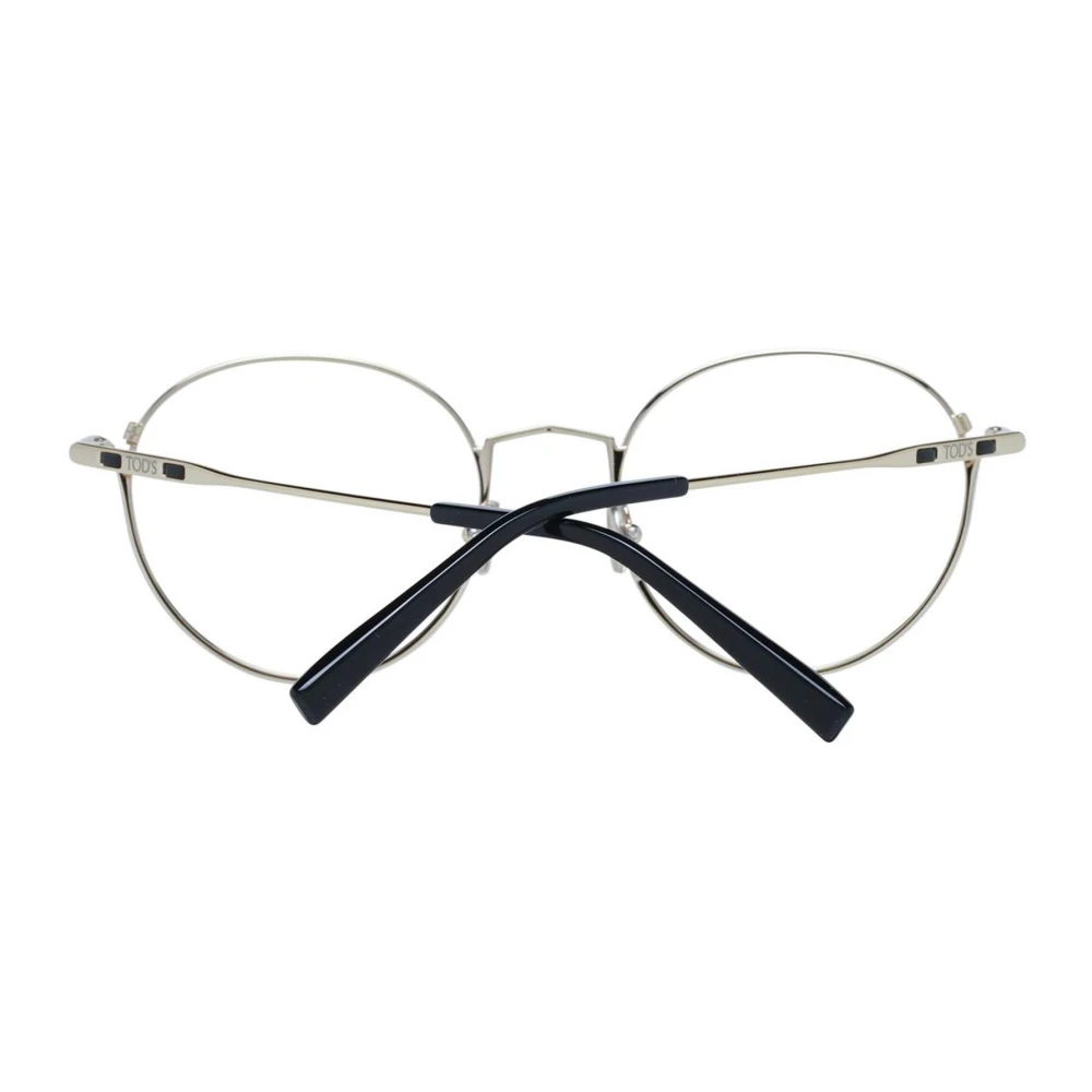 TOD'S Ronde Zwarte Metalen Bril Black Dames