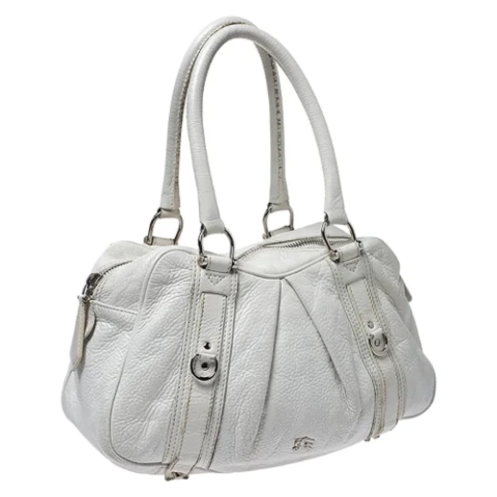Burberry Vintage Pre-owned Leather handbags White Dames