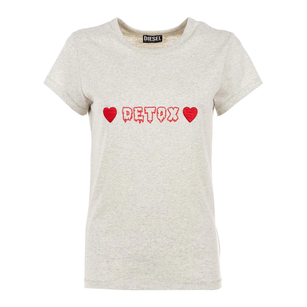 Diesel Dames T-Slicup T-shirt Gray Dames