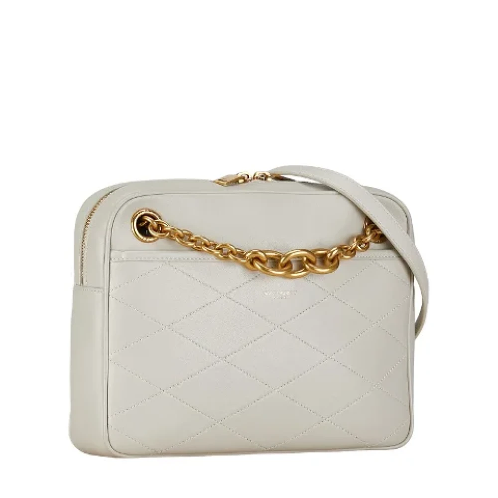 Yves Saint Laurent Vintage Pre-owned Leather shoulder-bags Beige Dames