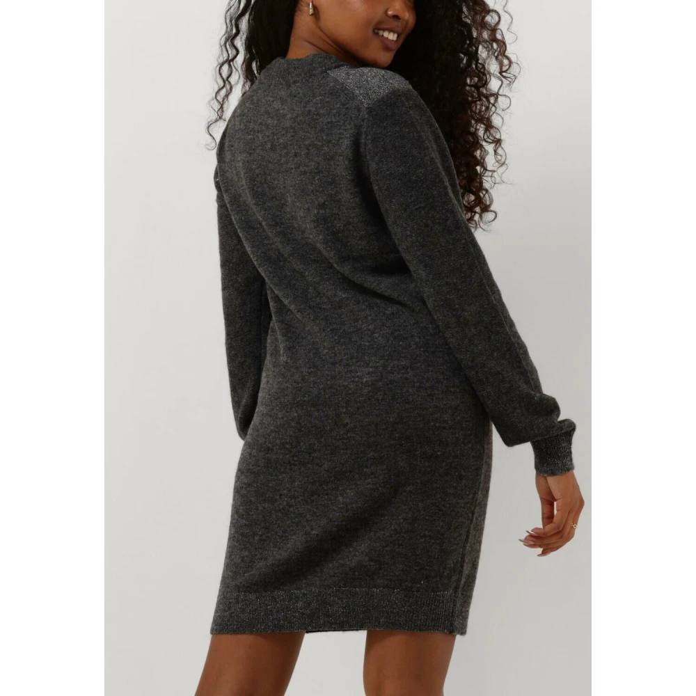 Scotch & Soda Relaxed V-hals Gebreide Jurk Gray Dames