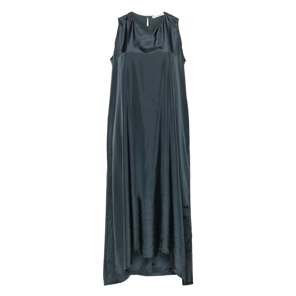 Acne Studios Gekreukte Midi Jurk Gray Dames