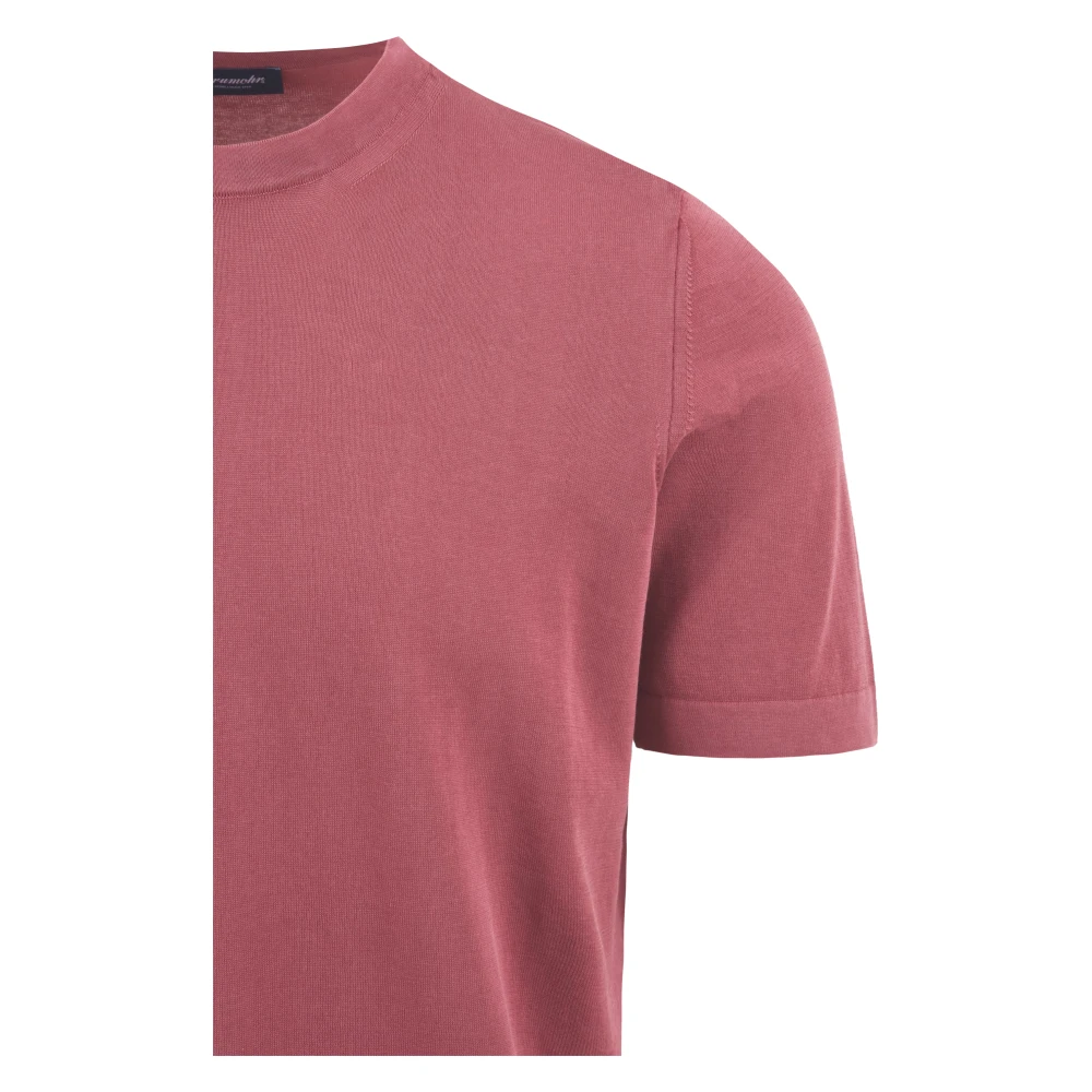 Drumohr Roze T-shirt en Polo Collectie Pink Heren