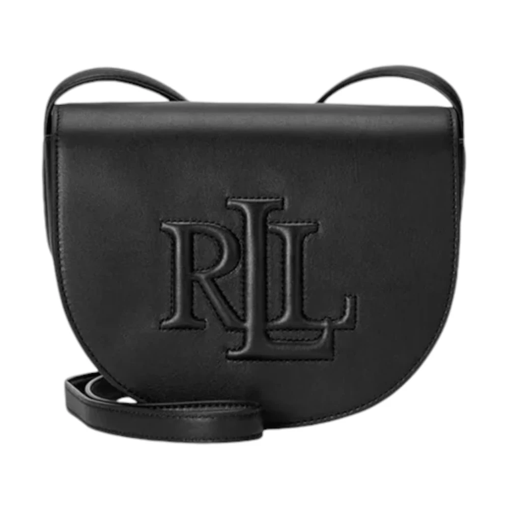 Ralph Lauren Dames Schoudertas Leer Stijlvol Model Black Dames