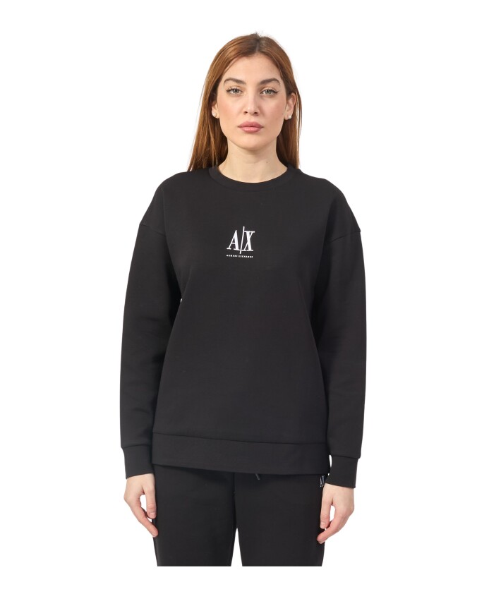 pull-en-coton-noir-avec-logo