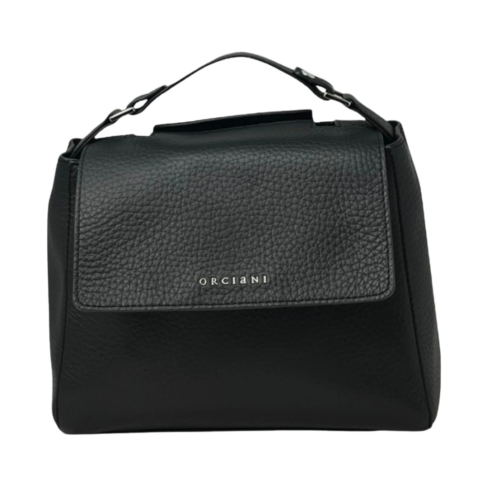 Orciani Women's Black Bags, Female, One Size, Soft Leather Shoulder Bag