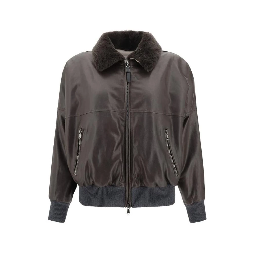 Jackets > Faux Fur & Shearling Jackets - - Brunello Cucinelli - Modalova