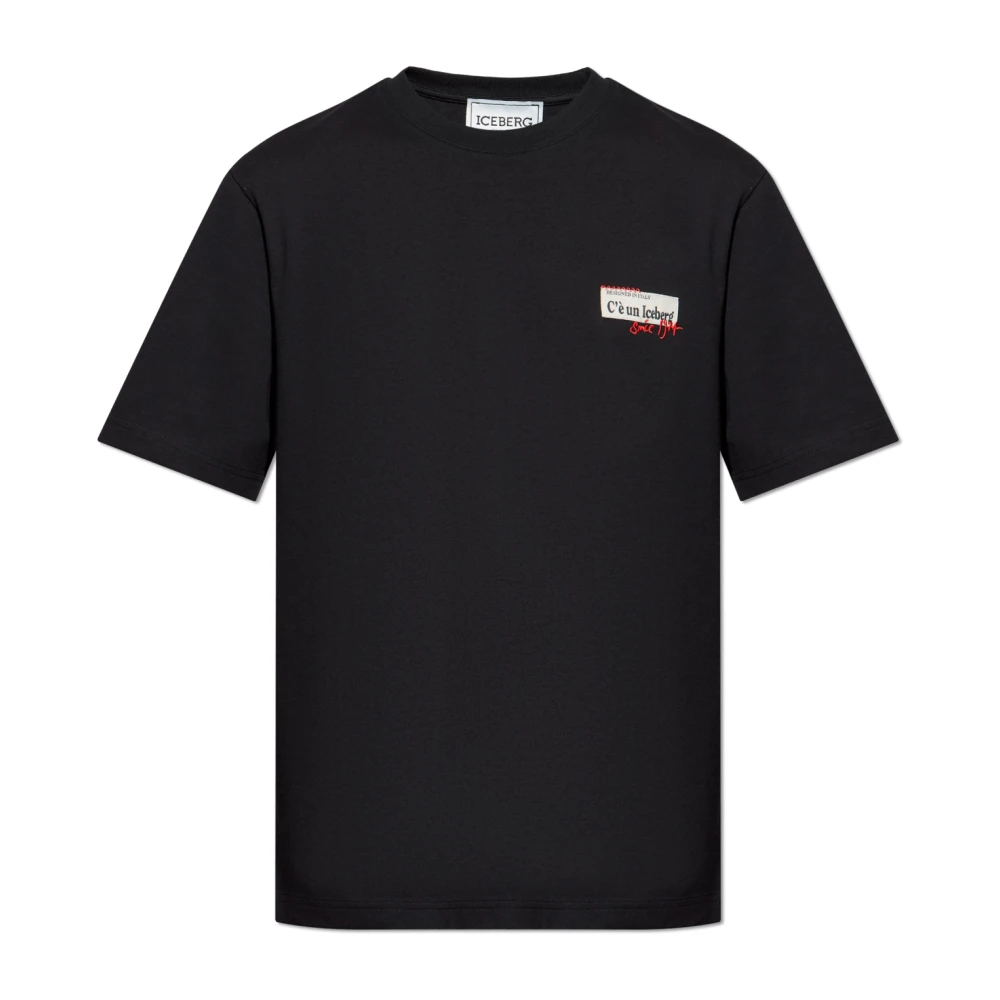 Iceberg - Tops > T-Shirts - Black - Iceberg - Modalova