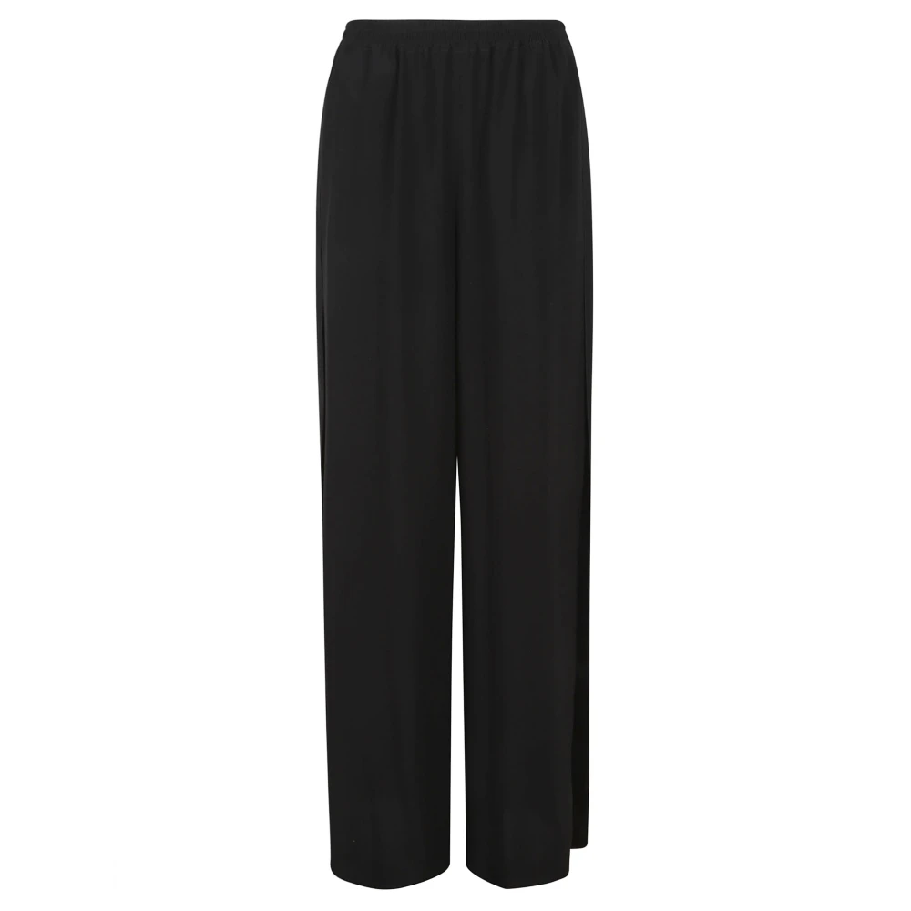 Max Mara Wide Trousers, Female, S, Wide Trousers Black