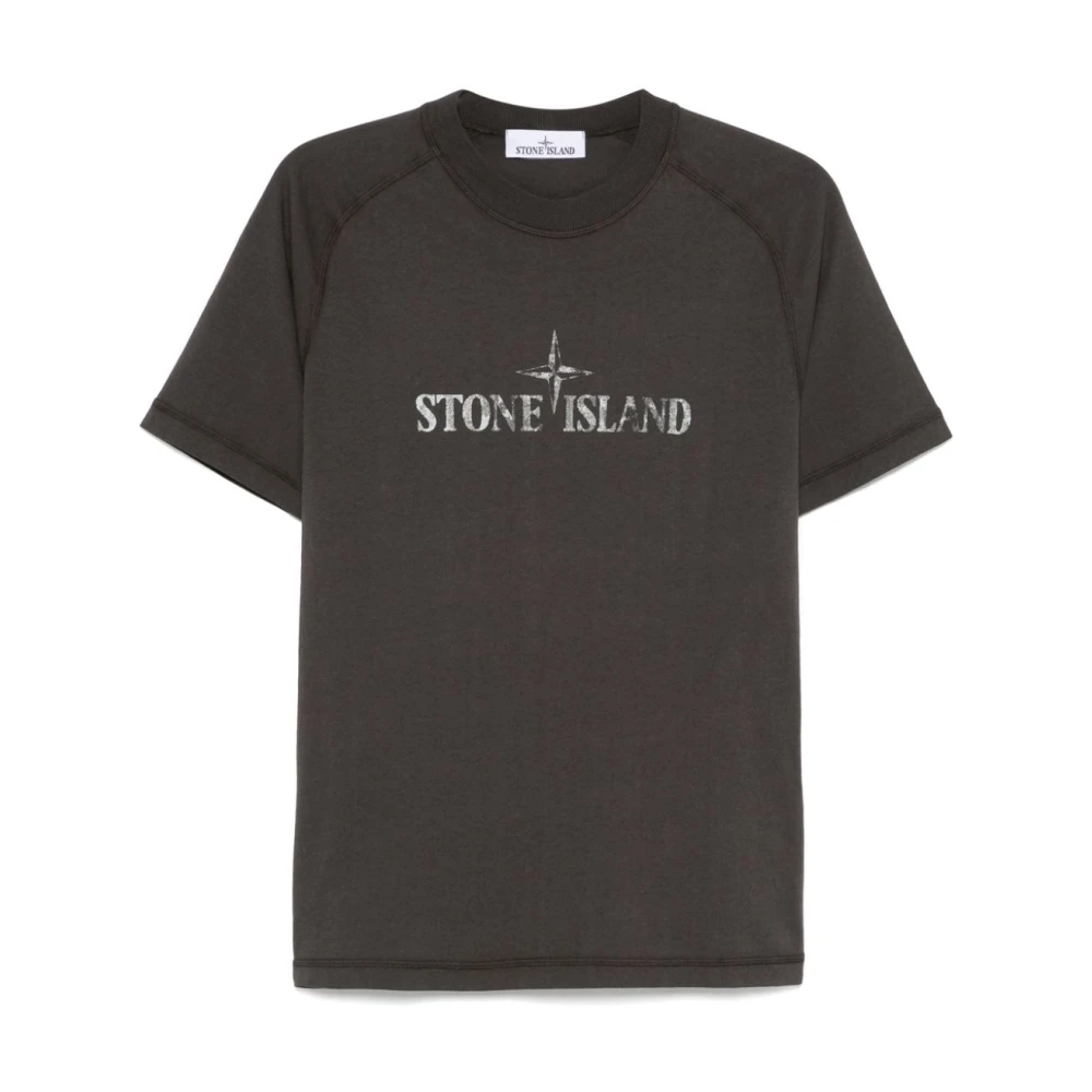 Stone Island Grijze T-shirt voor Mannen Stijlvol Gray Heren