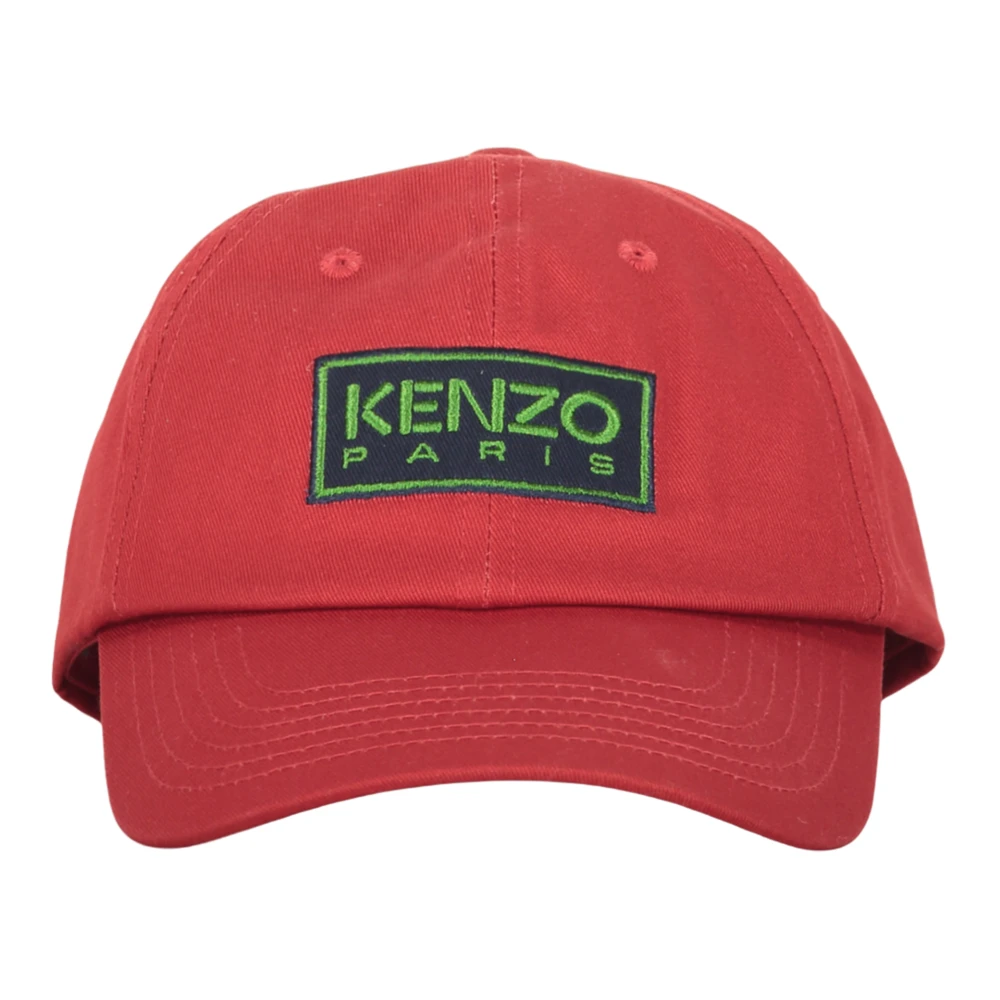 Kenzo Katoenen Baseballpet met Frontlogo Red Heren