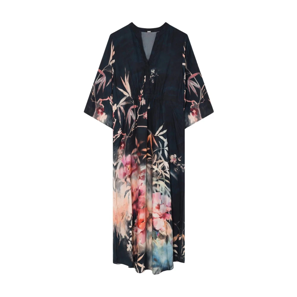 Gustav Elegante Lange Jurk met Hali Stijl Multicolor Dames
