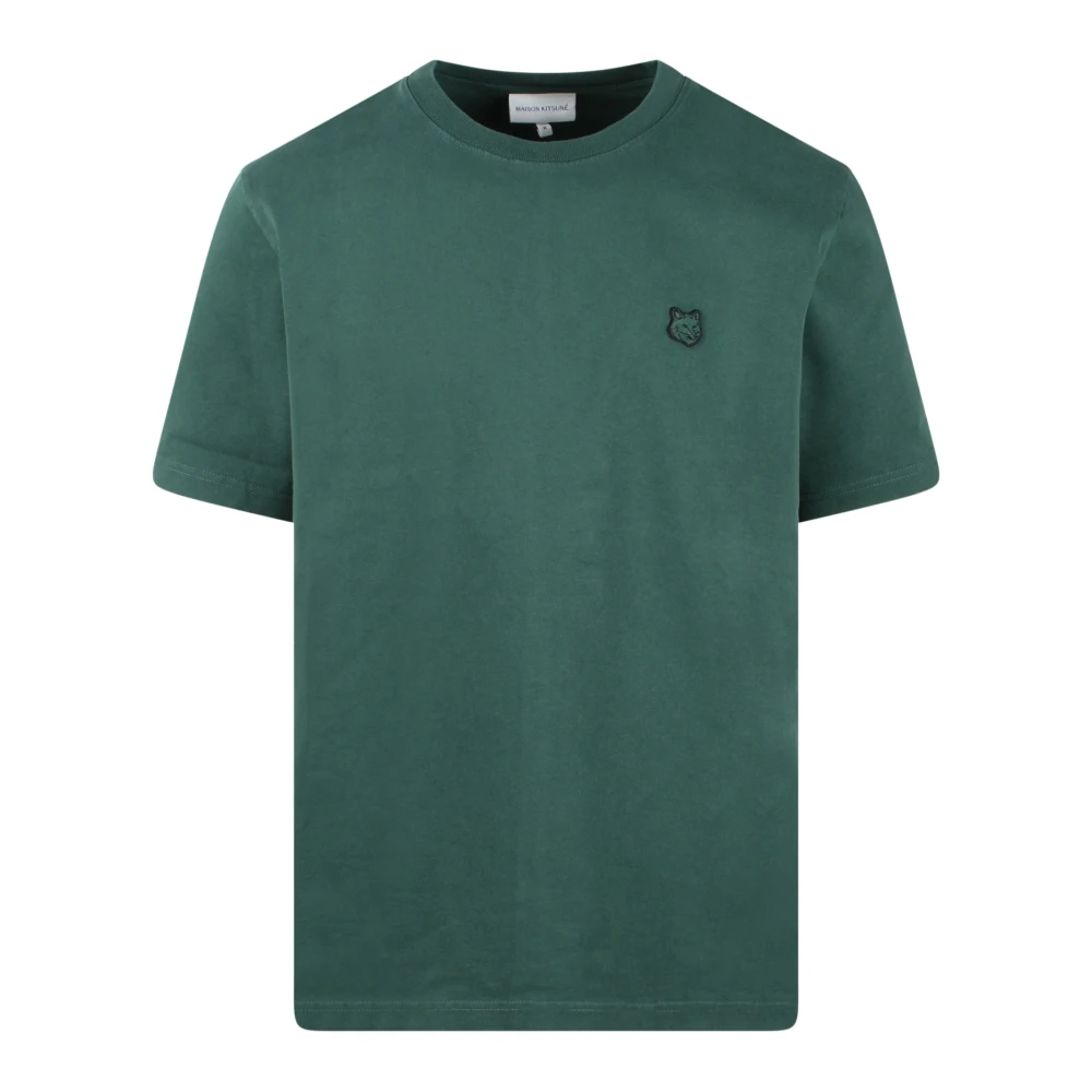 Maison Kitsuné T-Shirts Green Heren