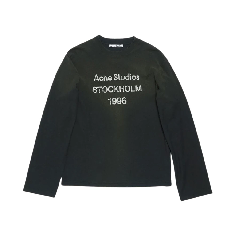 Acne Studios Casual Katoenen T-shirt in Verschillende Kleuren Black Dames