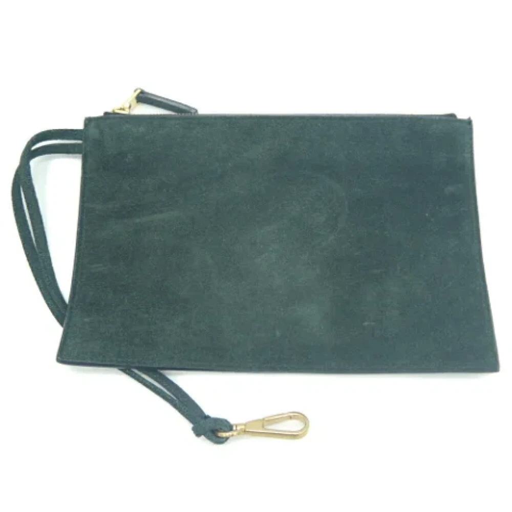 Bottega Veneta Vintage Pre-owned Leather handbags Green Dames