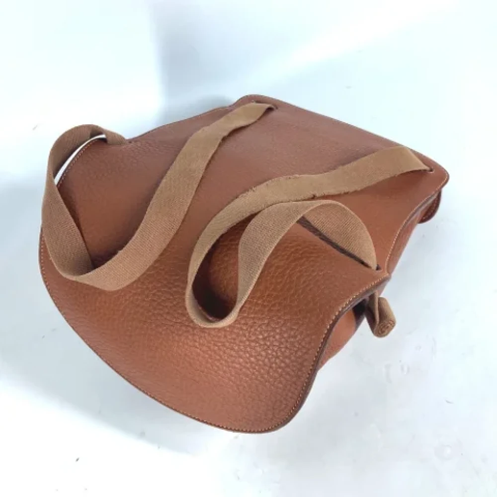 Hermès Vintage Pre-owned Leather backpacks Brown Dames