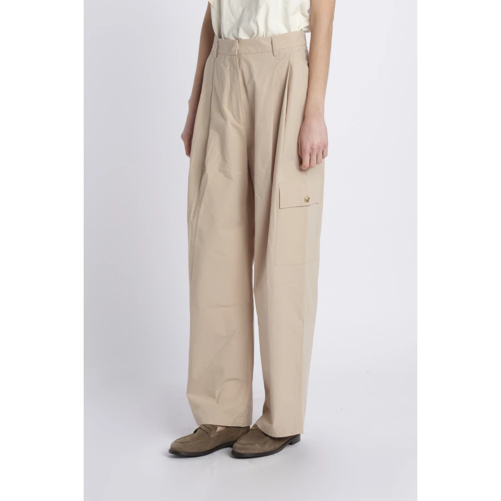 Attic and Barn Cargo broek van 100% katoen Beige Dames
