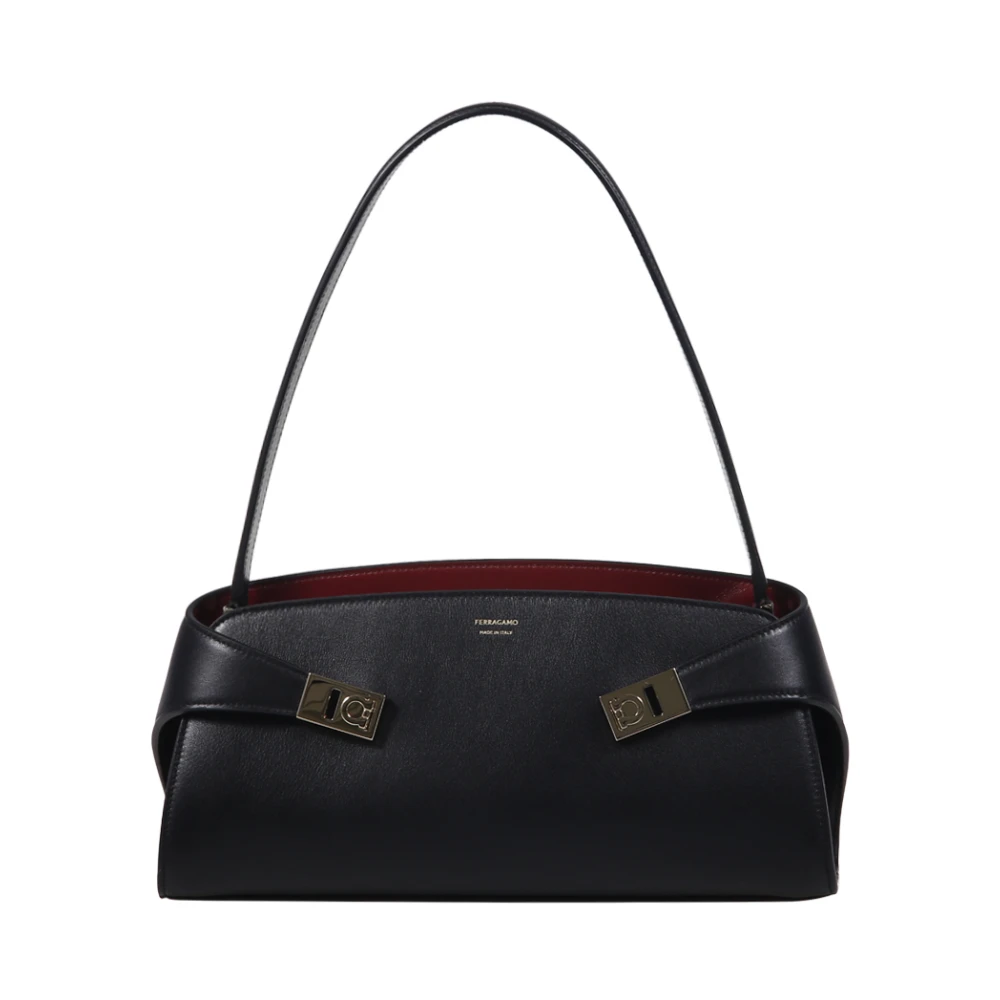 Ferragamo Bolso Hug Soft Bicolor Bags Mujer Negro 