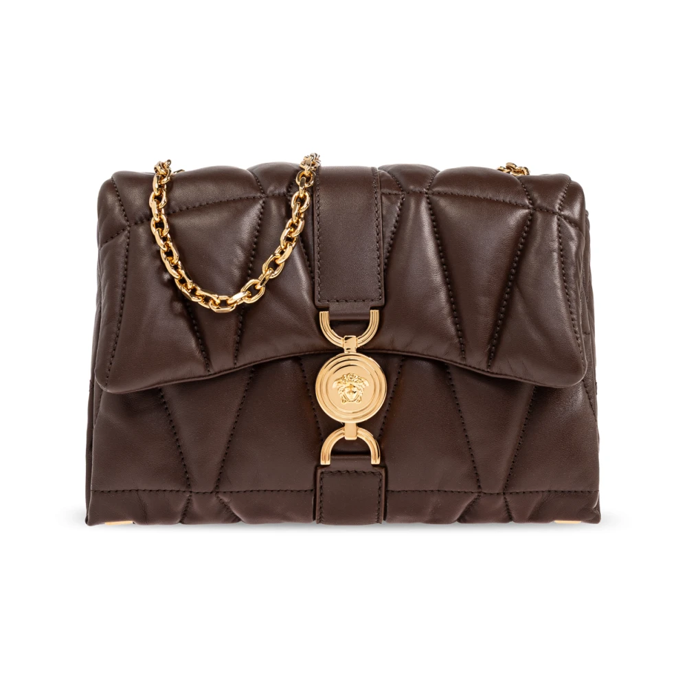 Versace Women's Brown Shoulder Bag Kleio
