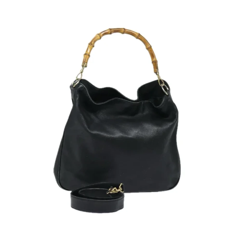 Gucci Vintage Pre-owned Leather gucci-bags Black Dames