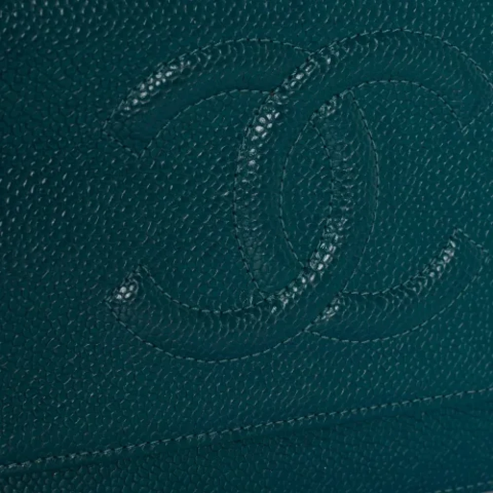 Chanel Vintage Pre-owned Leather wallets Blue Dames