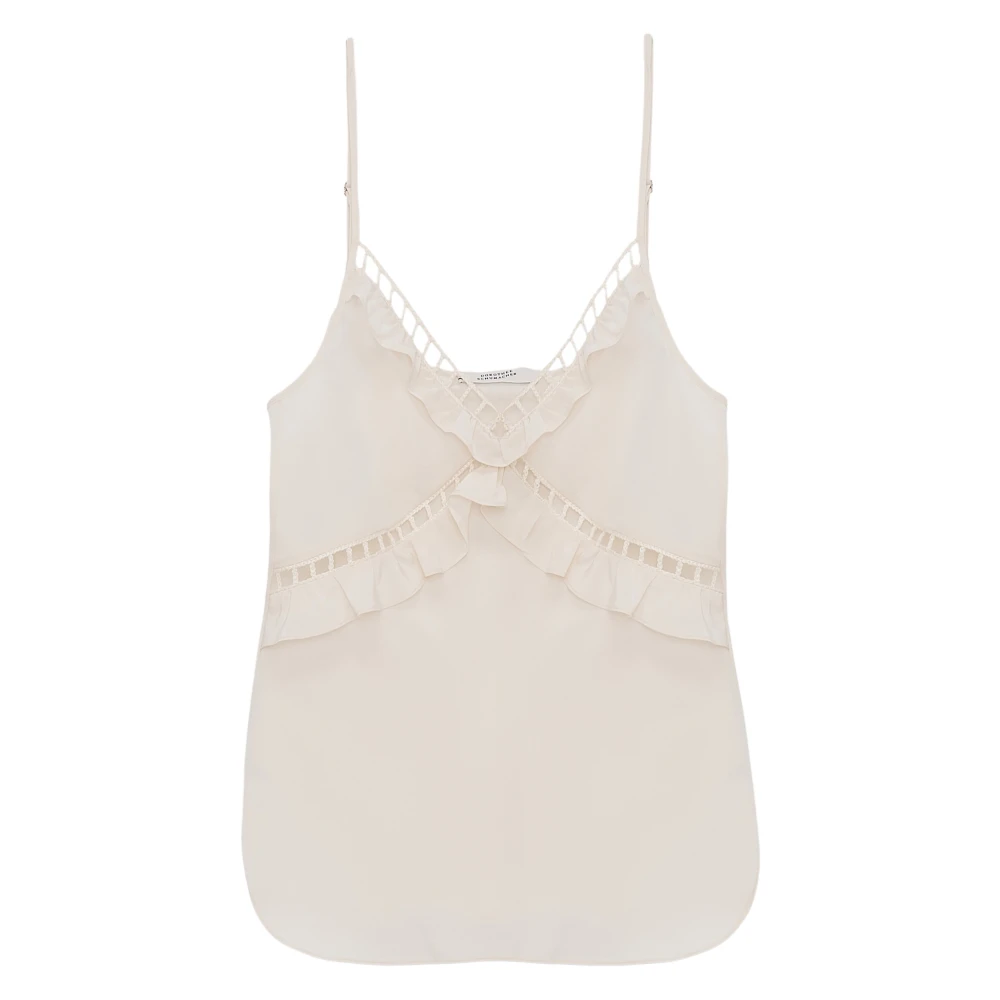Dorothee Schumacher Women's White Fluid Volumes Top - Sleeveless Tops - Xs - Tops