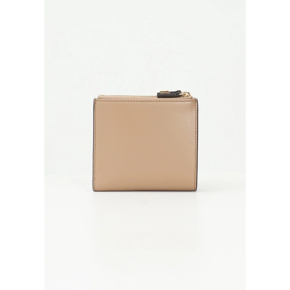Elisabetta Franchi Bruine Bifold Portemonnee met Ritssluiting Brown Dames