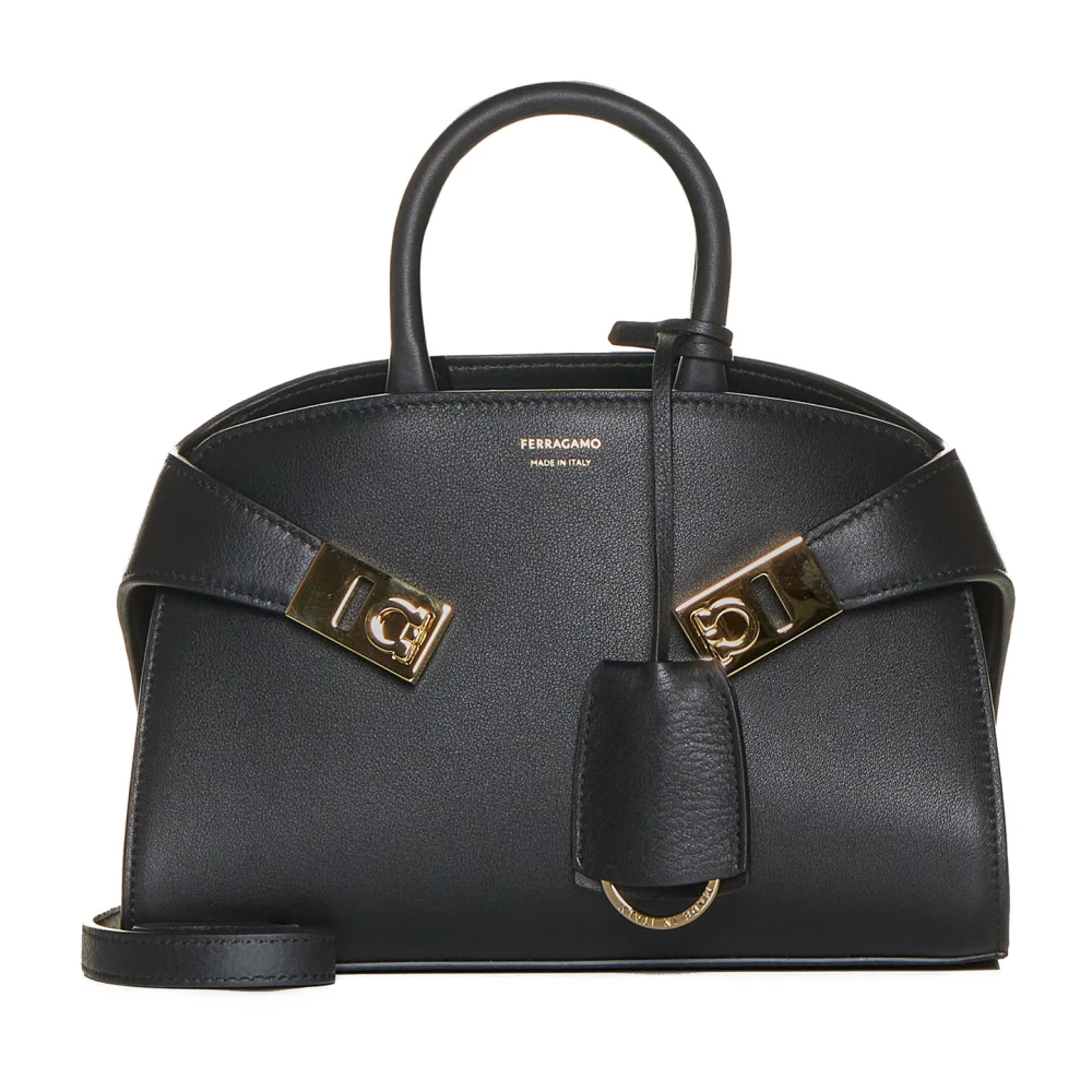 Salvatore Ferragamo Elegante Leren Schoenen Black Dames