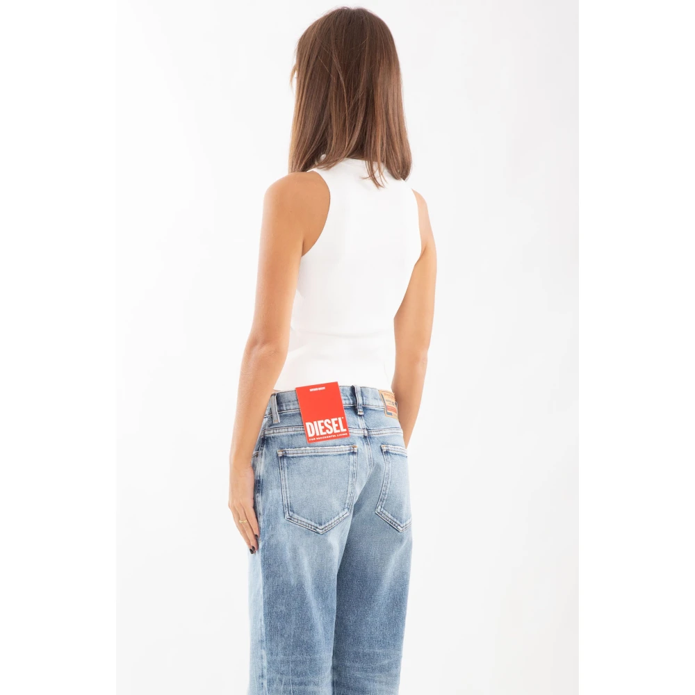 Diesel Metal Gebreide Top met M-Onerva Stijl White Dames