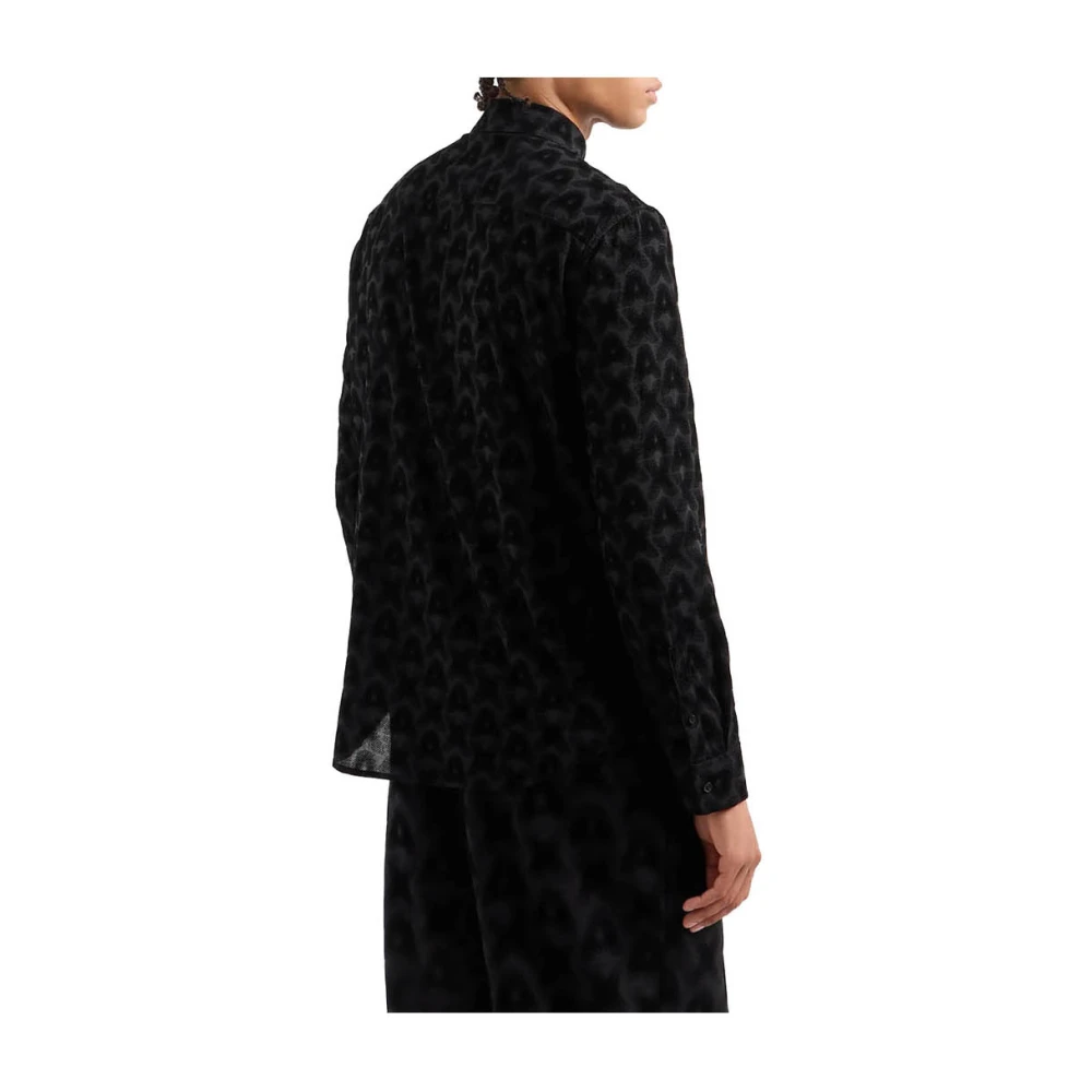 Armani Exchange Slim Fit Overhemd Black Heren