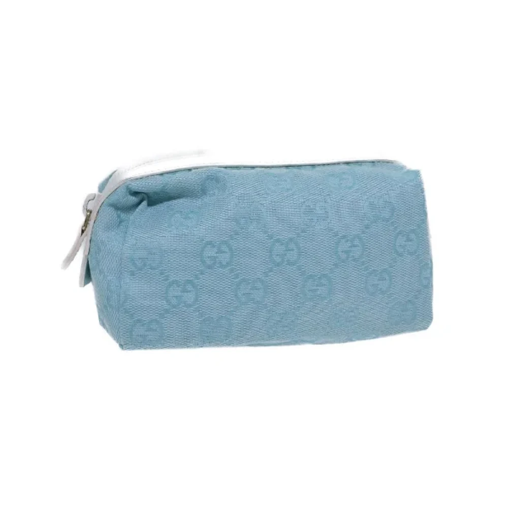 Gucci Vintage Pre-owned Canvas gucci-bags Blue Dames