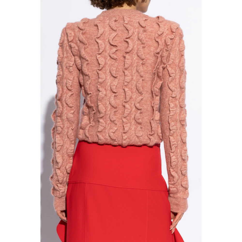 Moschino Trui met ruches Pink Dames