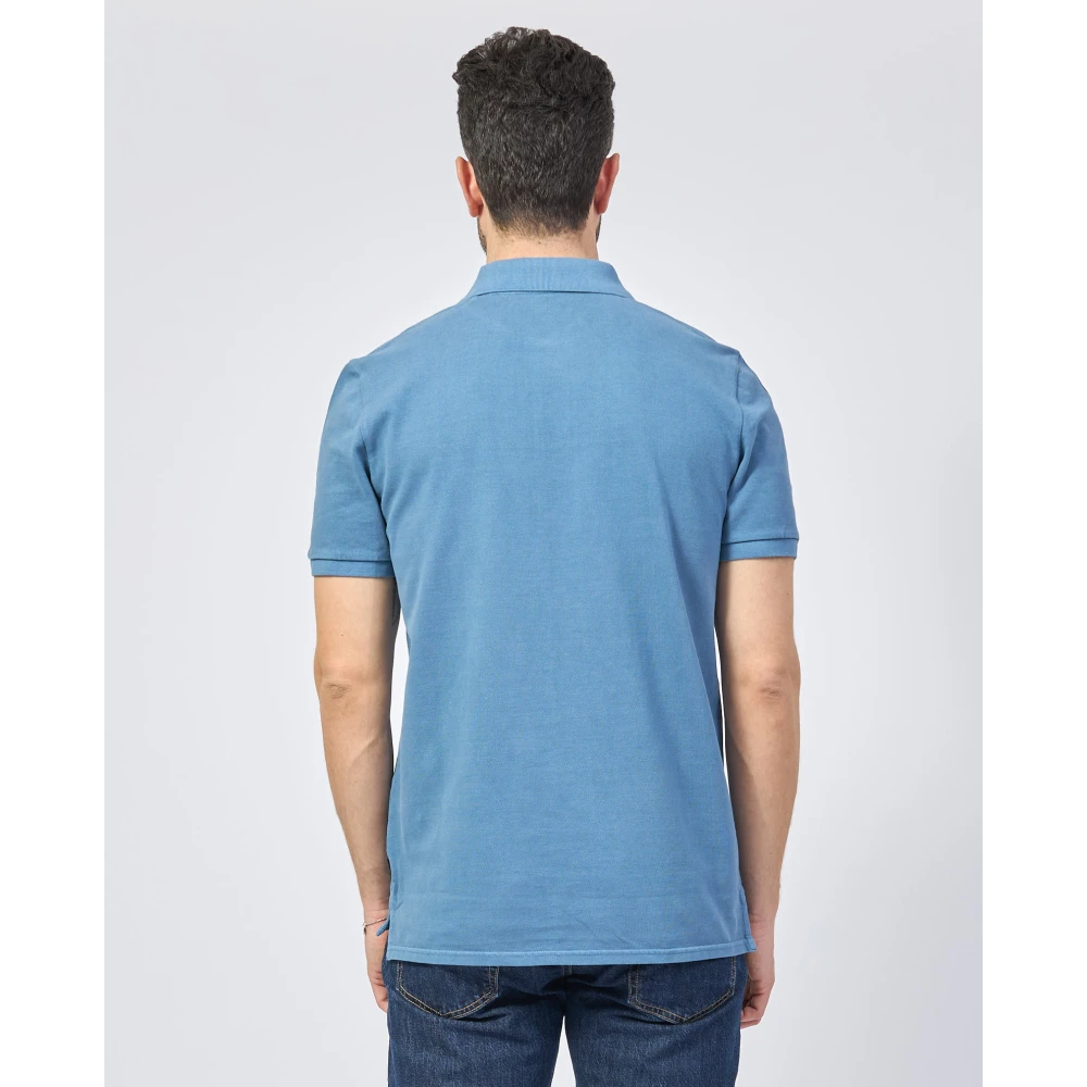 Ecoalf Biologisch Katoenen Polo Blauw Blue Heren