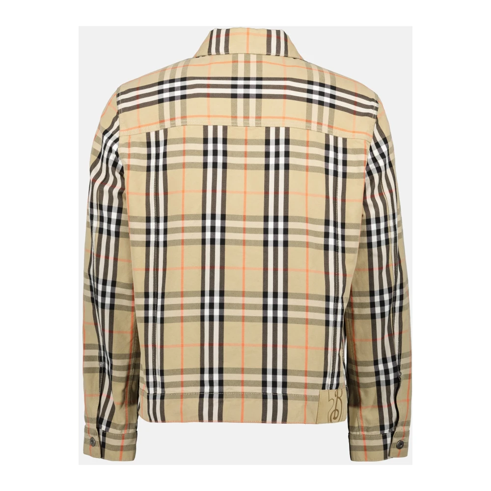Burberry Vintage Check Denim Jack Beige Heren
