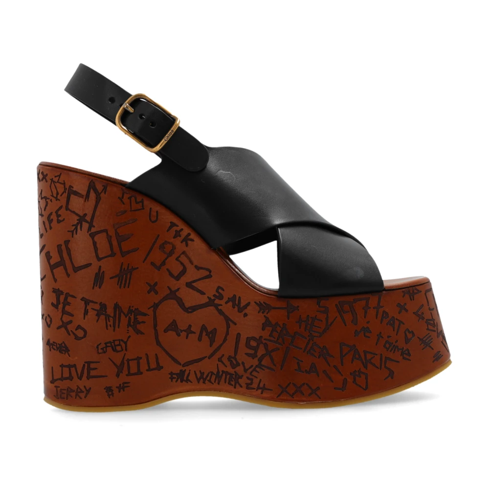 Chloé, Damen, Sandalen, CHLOE CHC24A02YLU, Schwarz, (40) - Bild 3