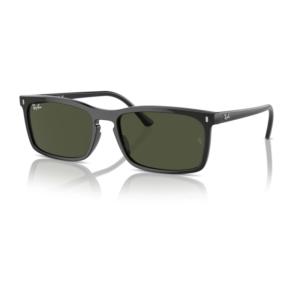 Ray-Ban Unisex Black Rectangular Sunglasses