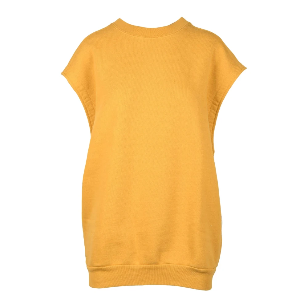 American vintage Katoenmix Sweater Yellow Dames