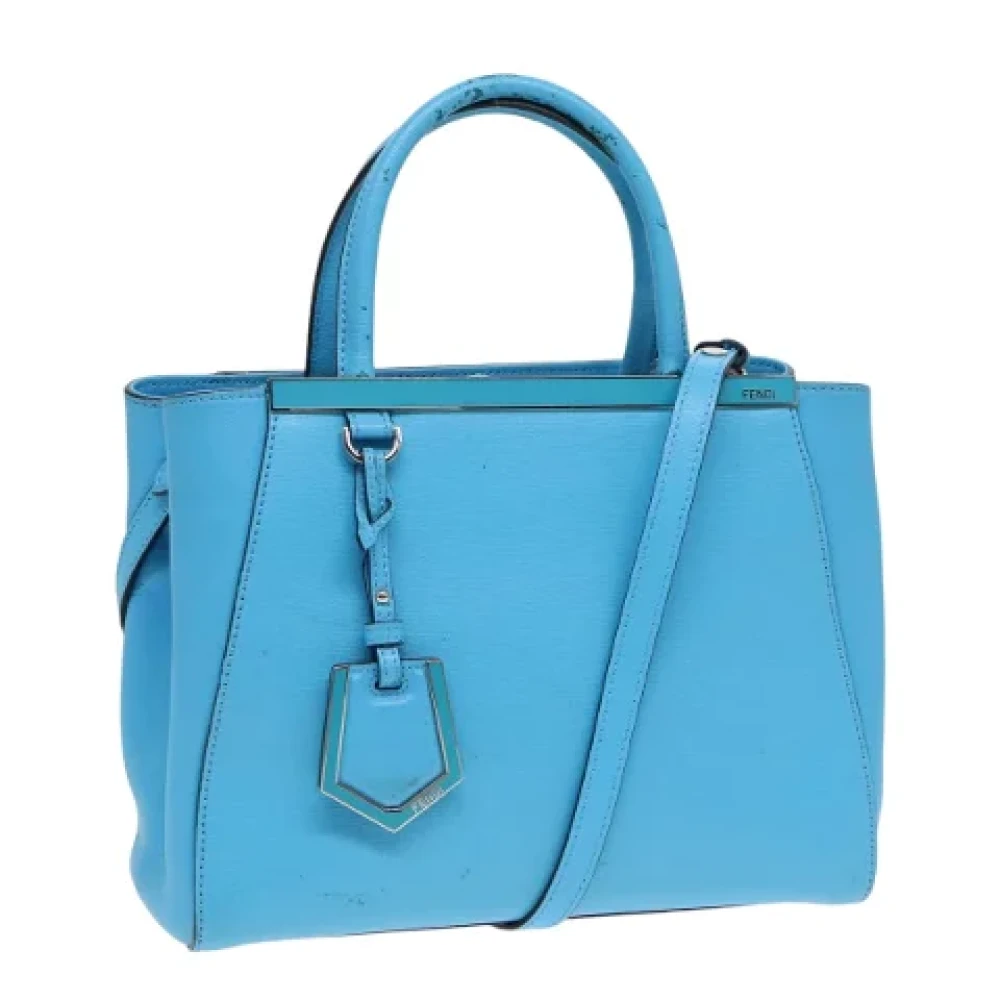 Fendi Vintage Pre-owned Leather handbags Blue Dames
