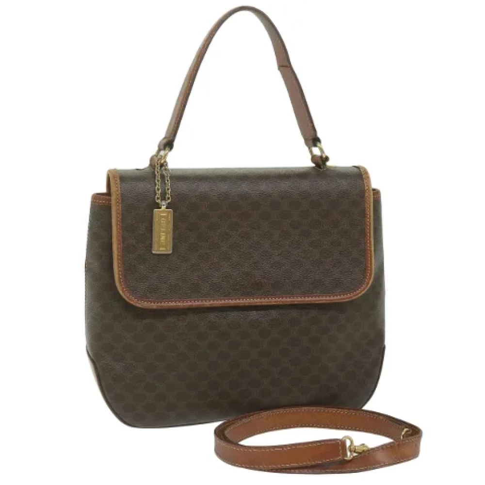 Celine Vintage Pre-owned Leather handbags Brown Dames