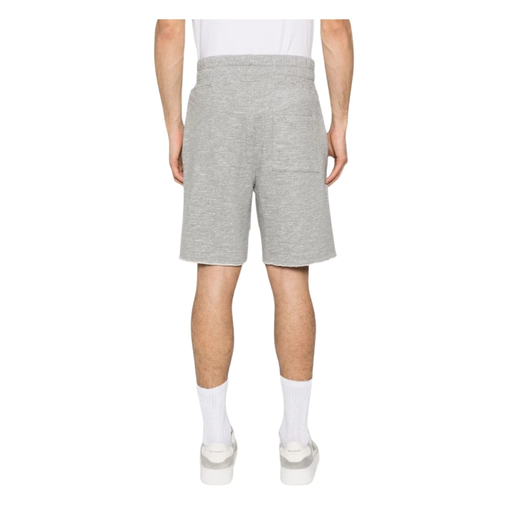 Autry Jersey Melange Katoenen Shorts Gray Heren