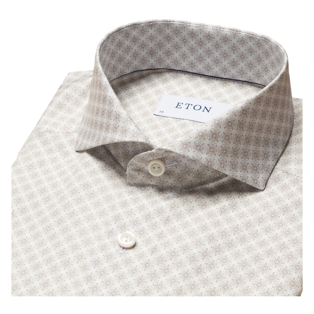 Eton Gedrukte Slim Fit Overhemd Multicolor Heren