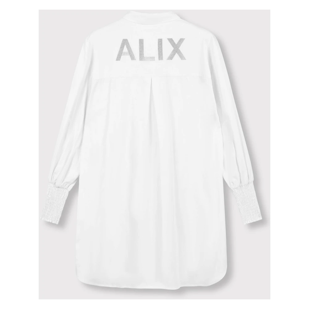 Alix The Label Oversized Geweven Blouse White Dames