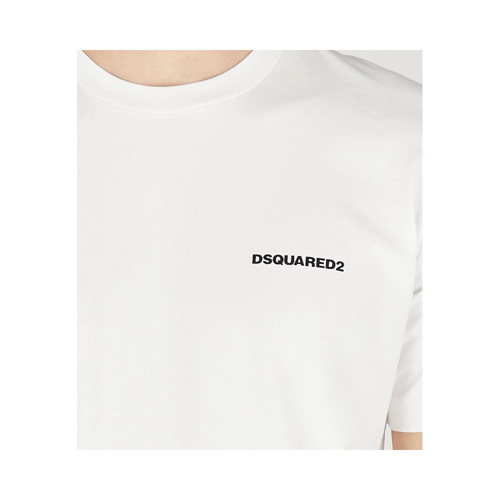 Dsquared2 Stijlvol T-shirt met uniek ontwerp White Heren
